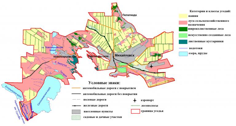 Карта-схема общедоступного угодья Шпаковского района Ставропольского края